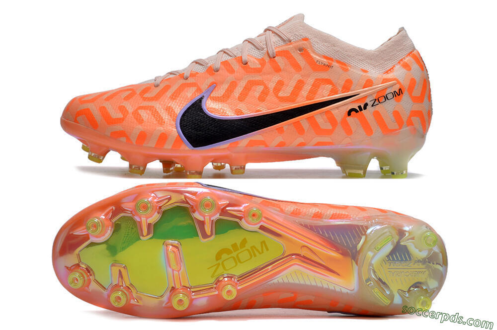 Nike Air Zoom Mercurial Vapor 15 Elite AG Low-Tops Football Boots - Orange/Black/Purple 0