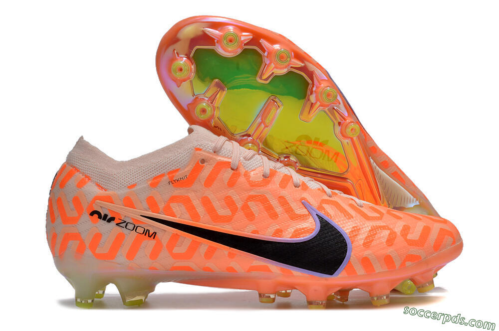 Nike Air Zoom Mercurial Vapor 15 Elite AG Low-Tops Football Boots - Orange/Black/Purple 1