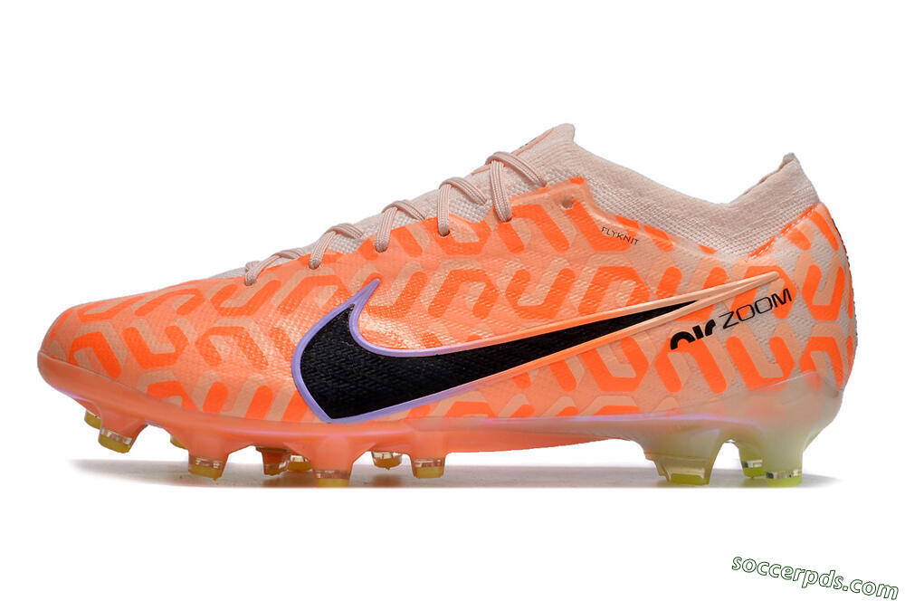 Nike Air Zoom Mercurial Vapor 15 Elite AG Low-Tops Football Boots - Orange/Black/Purple 2