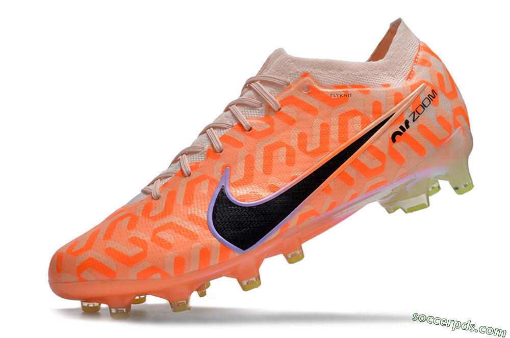 Nike Air Zoom Mercurial Vapor 15 Elite AG Low-Tops Football Boots - Orange/Black/Purple 5