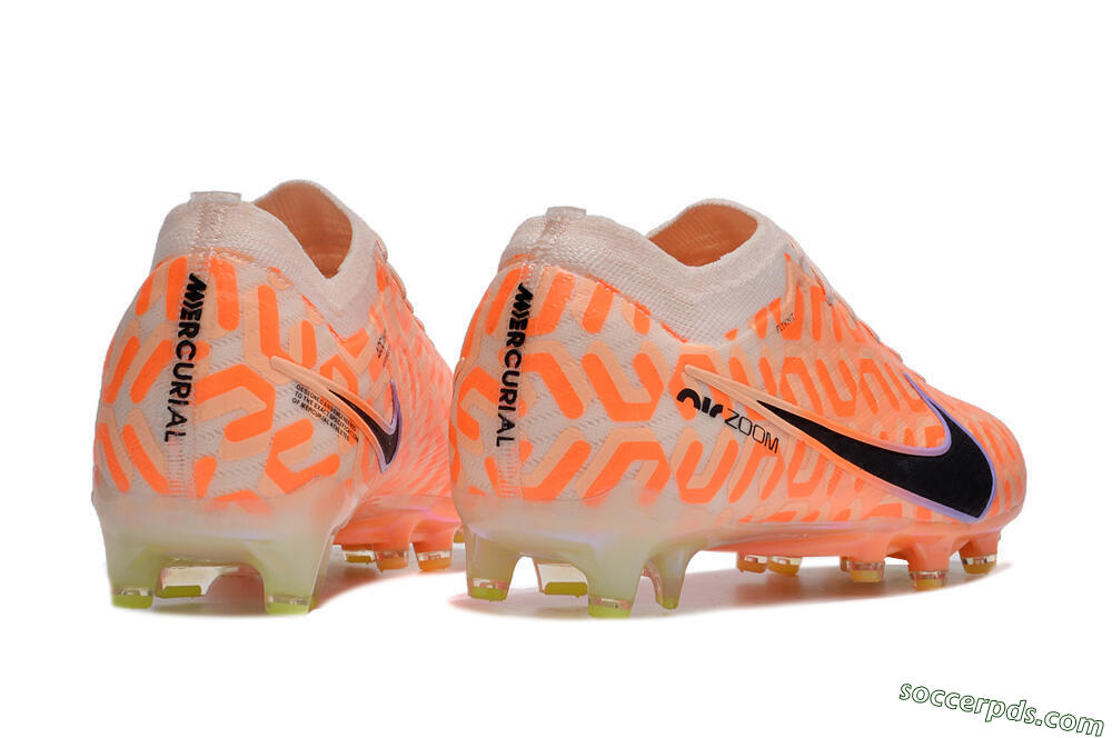 Nike Air Zoom Mercurial Vapor 15 Elite AG Low-Tops Football Boots - Orange/Black/Purple 6