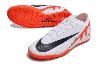 Nike Air Zoom Mercurial Vapor 15 Elite IC Low-Tops Football Shoes - White/Black/Red