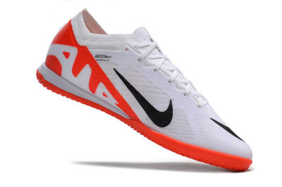 Nike Air Zoom Mercurial Vapor 15 Elite IC Low-Tops Football Shoes - White/Black/Red