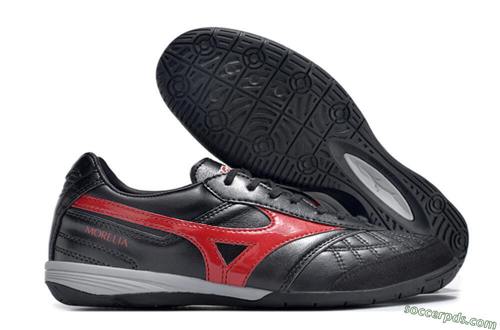 Mizuno Morelia Sala Japn IC Low-Tops Football Shoes - Black/Red/White 1