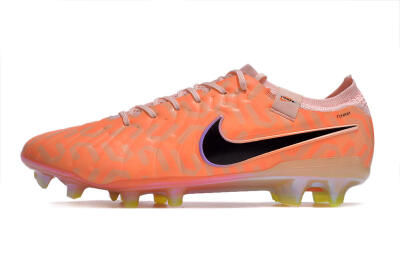 Nike Tiempo Legend 10 Elite FG Low-Tops Football Boots - Orange/Black/Purple