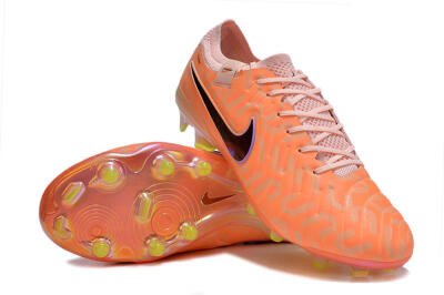 Nike Tiempo Legend 10 Elite FG Low-Tops Football Boots - Orange/Black/Purple
