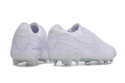 Nike Tiempo Legend 10 Elite FG Low-Tops Football Boots - White/Purple