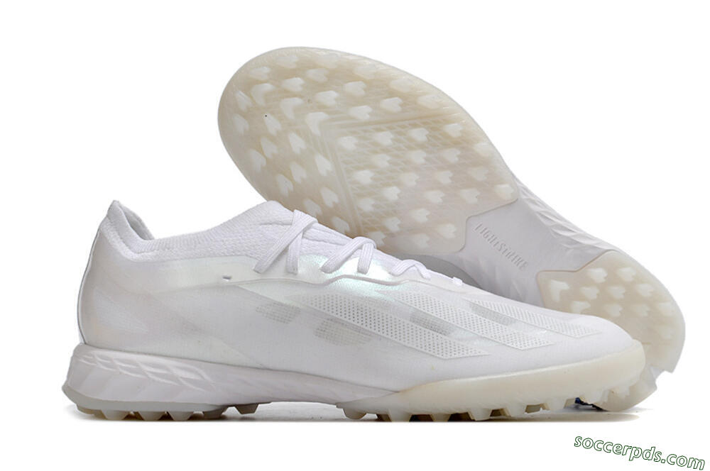 Adidas X Crazyfast.1 TF Low-Tops Football Shoes - White/Silver 1
