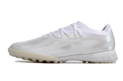 Adidas X Crazyfast.1 TF Low-Tops Football Shoes - White/Silver
