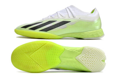 Adidas X Crazyfast.1 IC Low-Tops Football Shoes - Green/White/Black