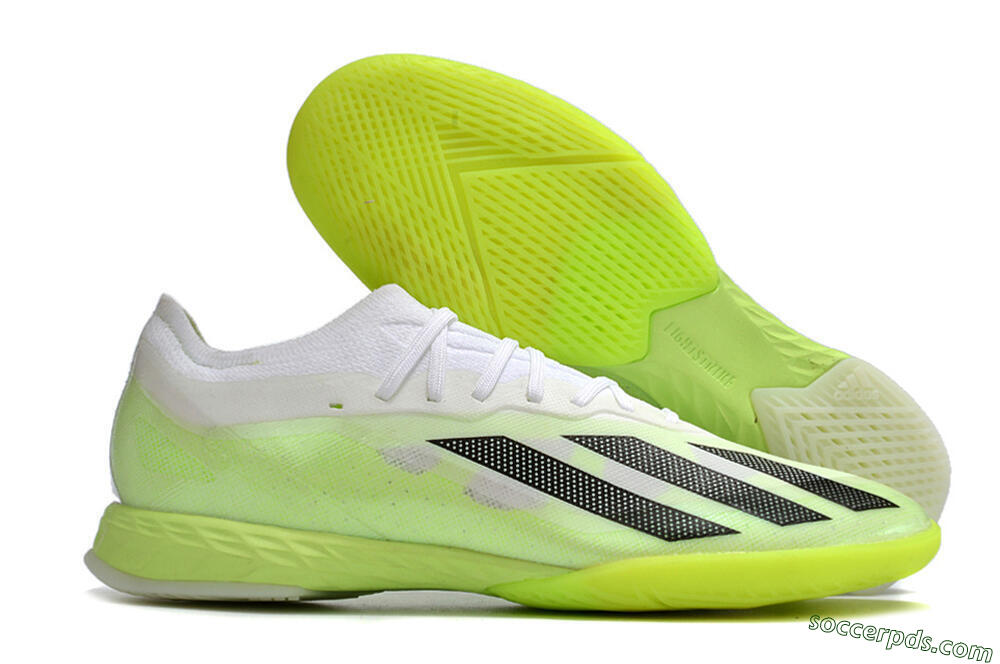 Adidas X Crazyfast.1 IC Low-Tops Football Shoes - Green/White/Black 1