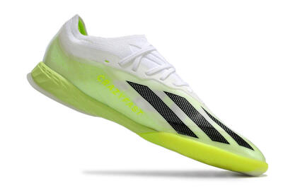 Adidas X Crazyfast.1 IC Low-Tops Football Shoes - Green/White/Black