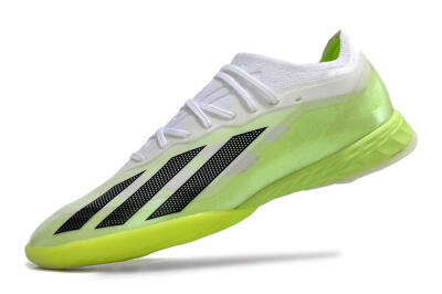 Adidas X Crazyfast.1 IC Low-Tops Football Shoes - Green/White/Black