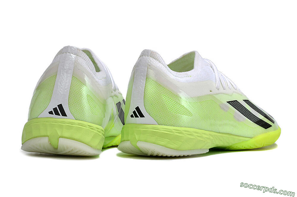 Adidas X Crazyfast.1 IC Low-Tops Football Shoes - Green/White/Black 6