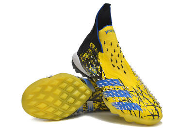 Adidas Predator Freak.1 TF High-Tops Football Shoes - Yellow/Black/Blue