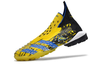 Adidas Predator Freak.1 TF High-Tops Football Shoes - Yellow/Black/Blue
