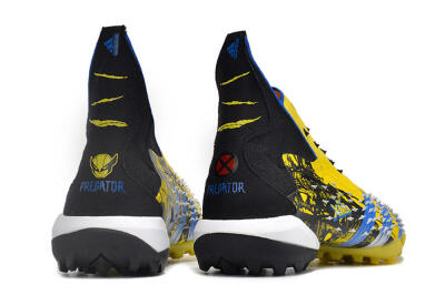 Adidas Predator Freak.1 TF High-Tops Football Shoes - Yellow/Black/Blue
