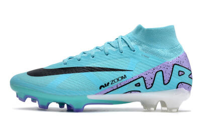 Nike Air Zoom Mercurial Superfly 15 Elite FG High-Tops Football Boots - Blue/Black/Purple