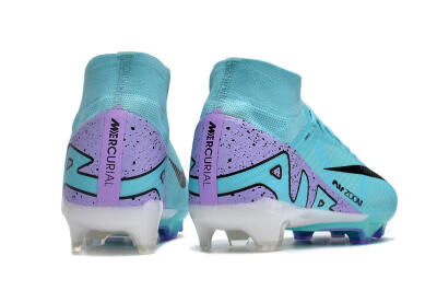 Nike Air Zoom Mercurial Superfly 15 Elite FG High-Tops Football Boots - Blue/Black/Purple