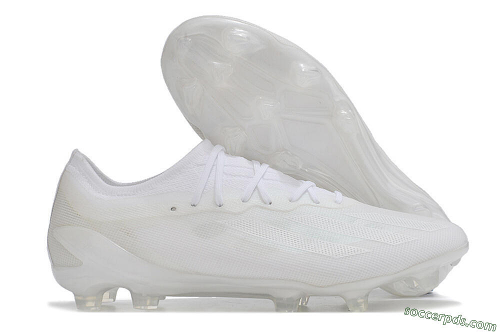 Adidas X Crazyfast.1 FG Low-Tops Football Boots - White/White/White 1