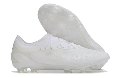 Adidas X Crazyfast.1 FG Low-Tops Football Boots - White/White/White