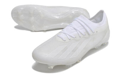 Adidas X Crazyfast.1 FG Low-Tops Football Boots - White/White/White