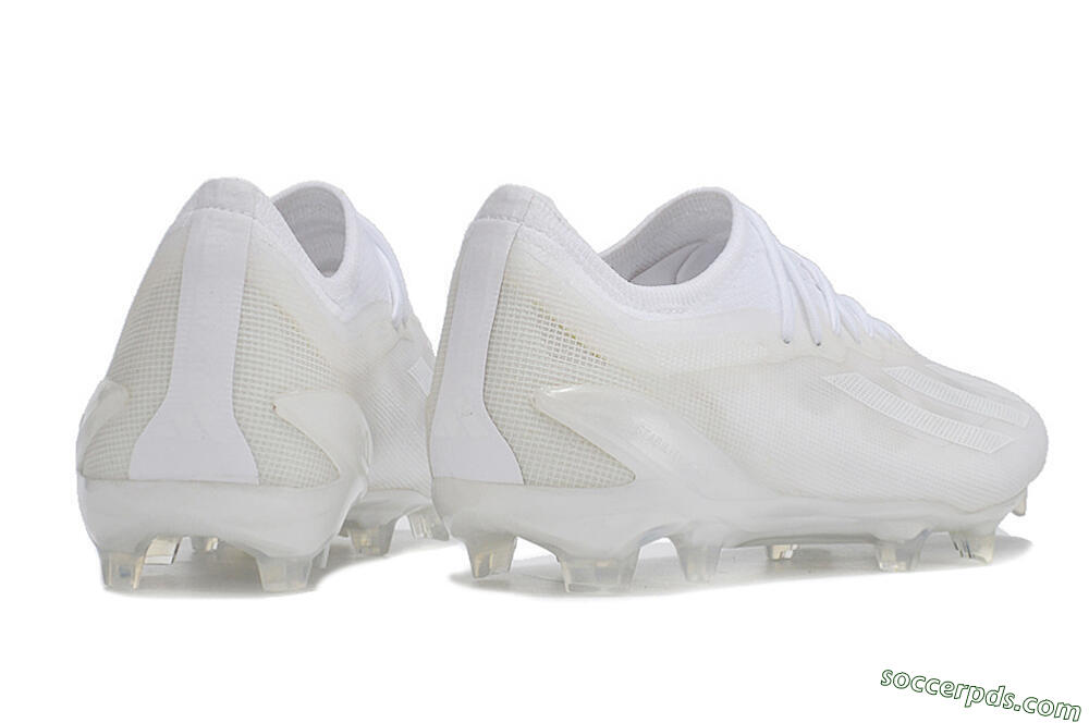 Adidas X Crazyfast.1 FG Low-Tops Football Boots - White/White/White 6