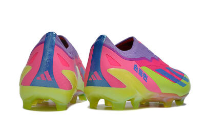 Adidas X Crazyfast+ FG Low-Tops Football Boots - Purple/Pink/Green/Blue