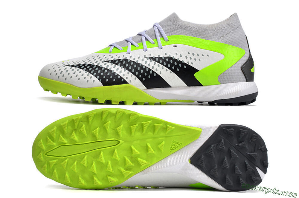 Adidas Predator Accuracy.1 TF Low-Tops Football Shoes - White/Black/Green 0