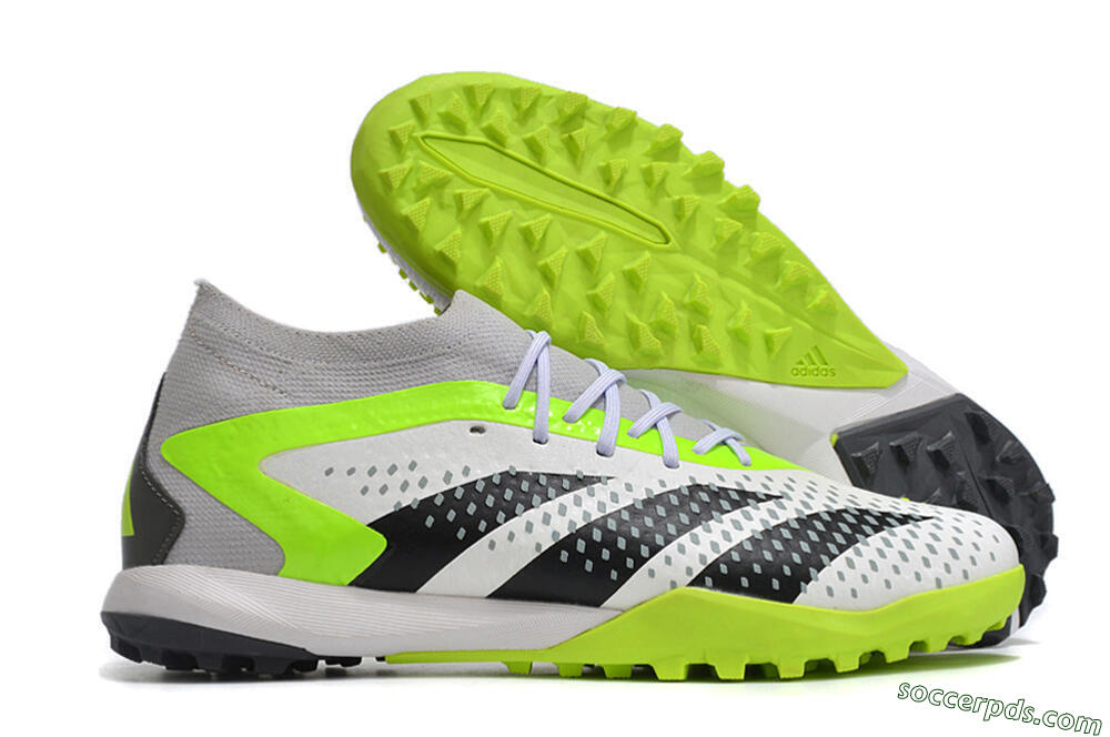 Adidas Predator Accuracy.1 TF Low-Tops Football Shoes - White/Black/Green 1