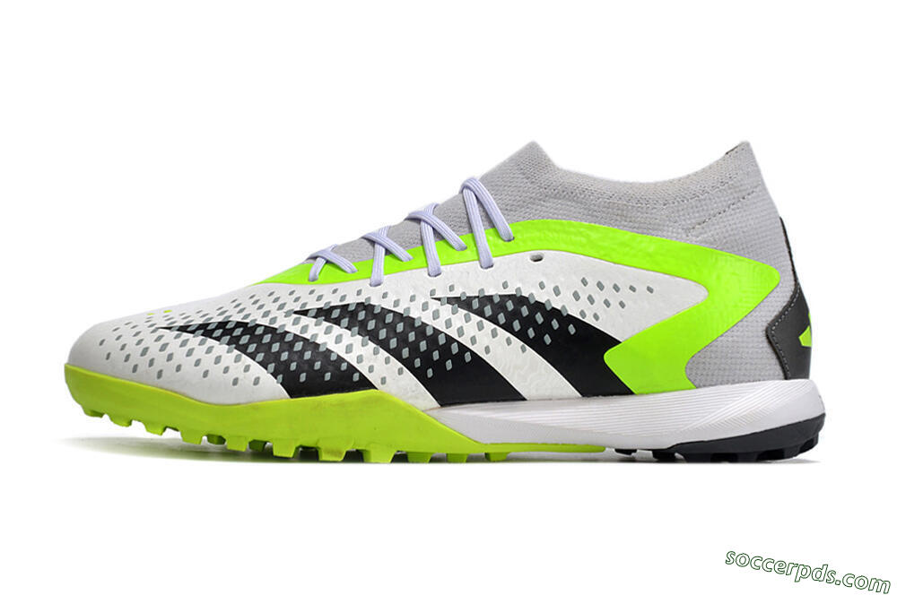 Adidas Predator Accuracy.1 TF Low-Tops Football Shoes - White/Black/Green 2