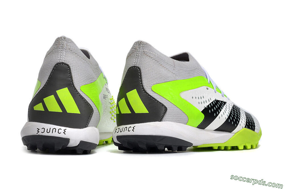 Adidas Predator Accuracy.1 TF Low-Tops Football Shoes - White/Black/Green 6