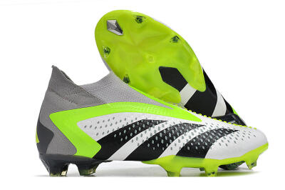 Adidas Predator Accuracy+ FG High-Tops Football Boots - White/Black/Green