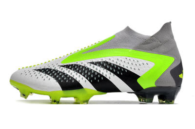 Adidas Predator Accuracy+ FG High-Tops Football Boots - White/Black/Green