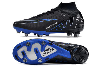 Nike Air Zoom Mercurial Superfly 9 Elite SG High-Tops Football Boots - Black/Blue/White