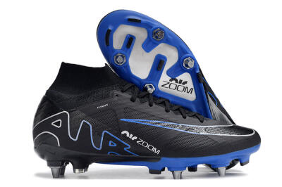 Nike Air Zoom Mercurial Superfly 9 Elite SG High-Tops Football Boots - Black/Blue/White