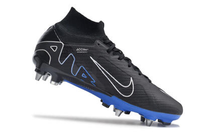Nike Air Zoom Mercurial Superfly 9 Elite SG High-Tops Football Boots - Black/Blue/White