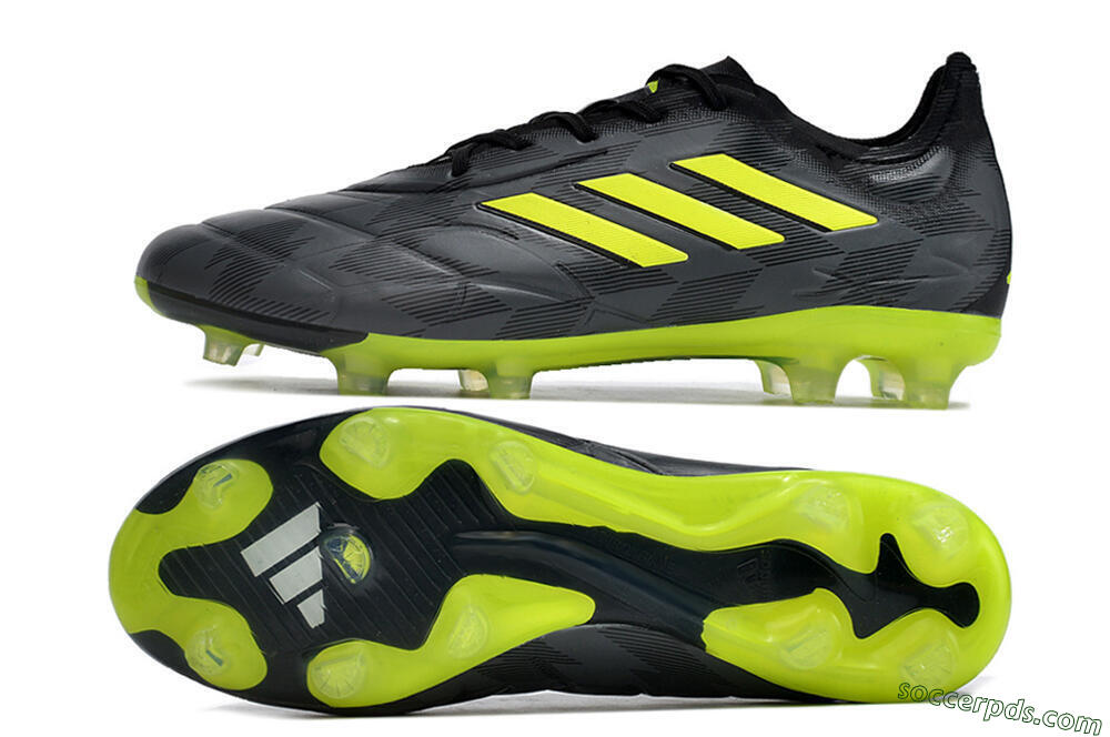 Adidas Copa Pure.1 FG Low-Tops Football Boots - Black/Green 0