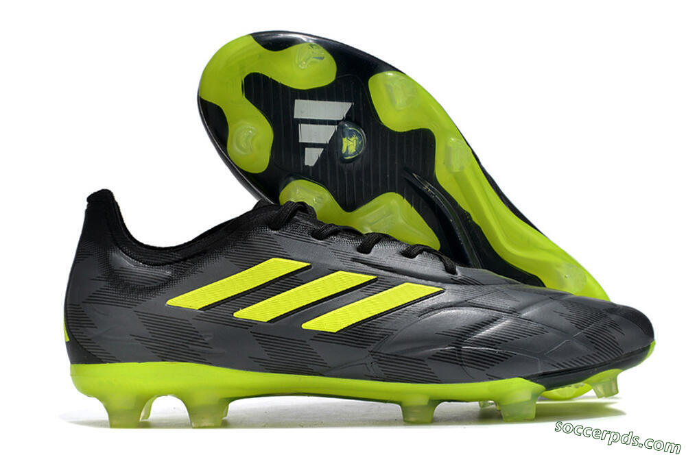 Adidas Copa Pure.1 FG Low-Tops Football Boots - Black/Green 1