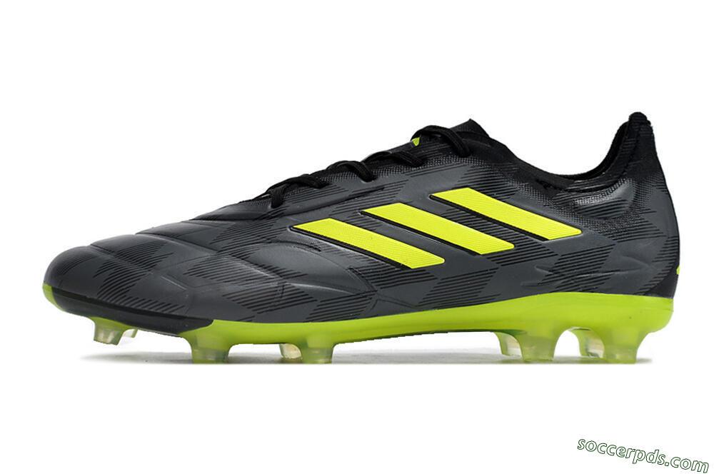 Adidas Copa Pure.1 FG Low-Tops Football Boots - Black/Green 2