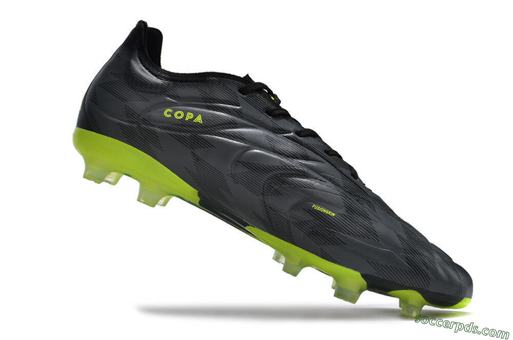Adidas Copa Pure.1 FG Low-Tops Football Boots - Black/Green 4