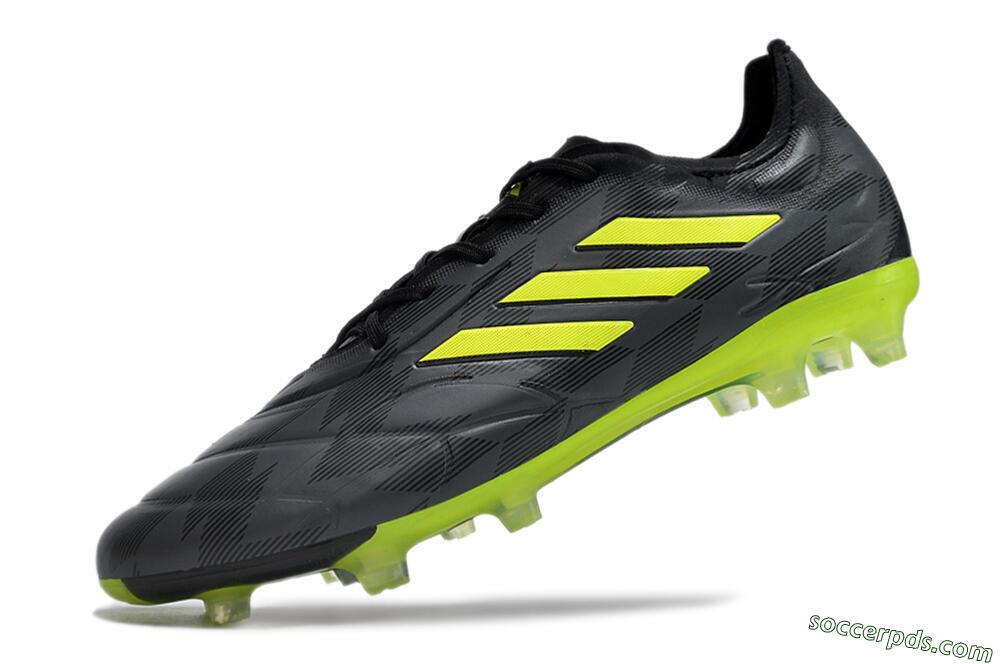 Adidas Copa Pure.1 FG Low-Tops Football Boots - Black/Green 5