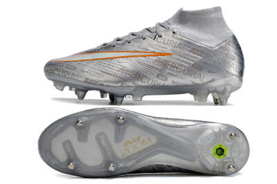 Nike Air Zoom Mercurial Superfly 9 Elite SG High-Tops Football Boots - Silver/Gold