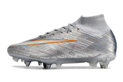 Nike Air Zoom Mercurial Superfly 9 Elite SG High-Tops Football Boots - Silver/Gold