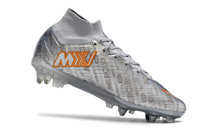 Nike Air Zoom Mercurial Superfly 9 Elite SG High-Tops Football Boots - Silver/Gold