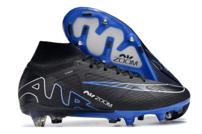 Nike Air Zoom Mercurial Superfly 9 Elite SG High-Tops Football Boots - Black/White/Blue