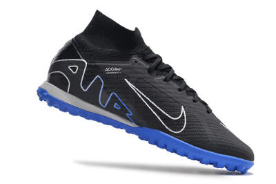Nike Air Zoom Mercurial Superfly 9 Elite TF High-Tops Football Shoes - Black/White/Blue