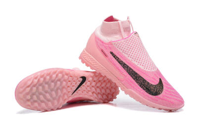 Nike Phantom GX Elite DF TF High-Tops Football Shoes - Pink/White