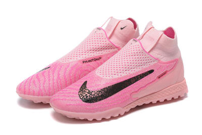 Nike Phantom GX Elite DF TF High-Tops Football Shoes - Pink/White