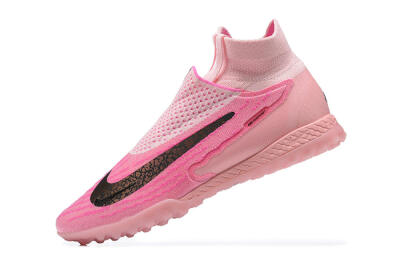 Nike Phantom GX Elite DF TF High-Tops Football Shoes - Pink/White